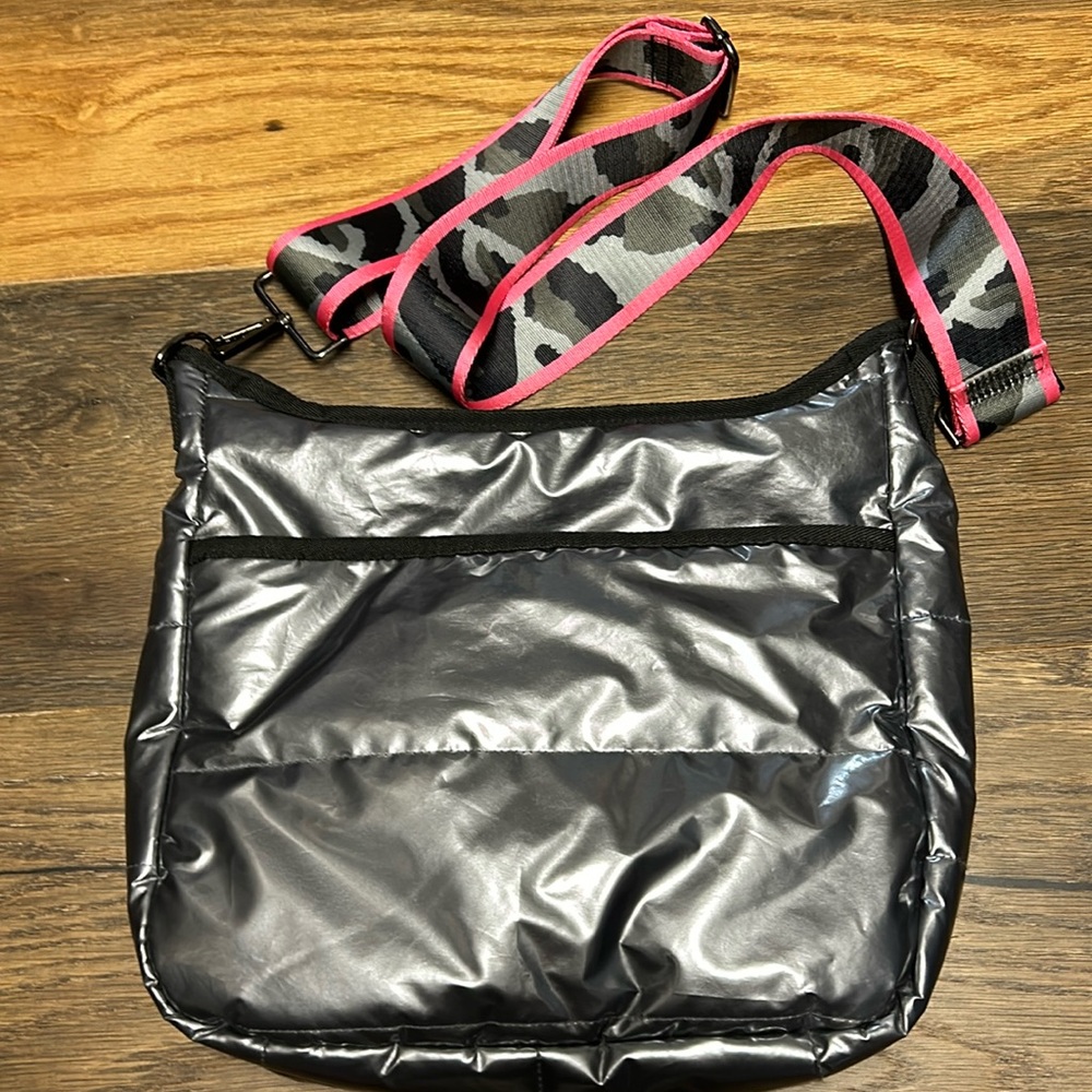 Haute Shore Silver Metallic crossbody/shoulder bag